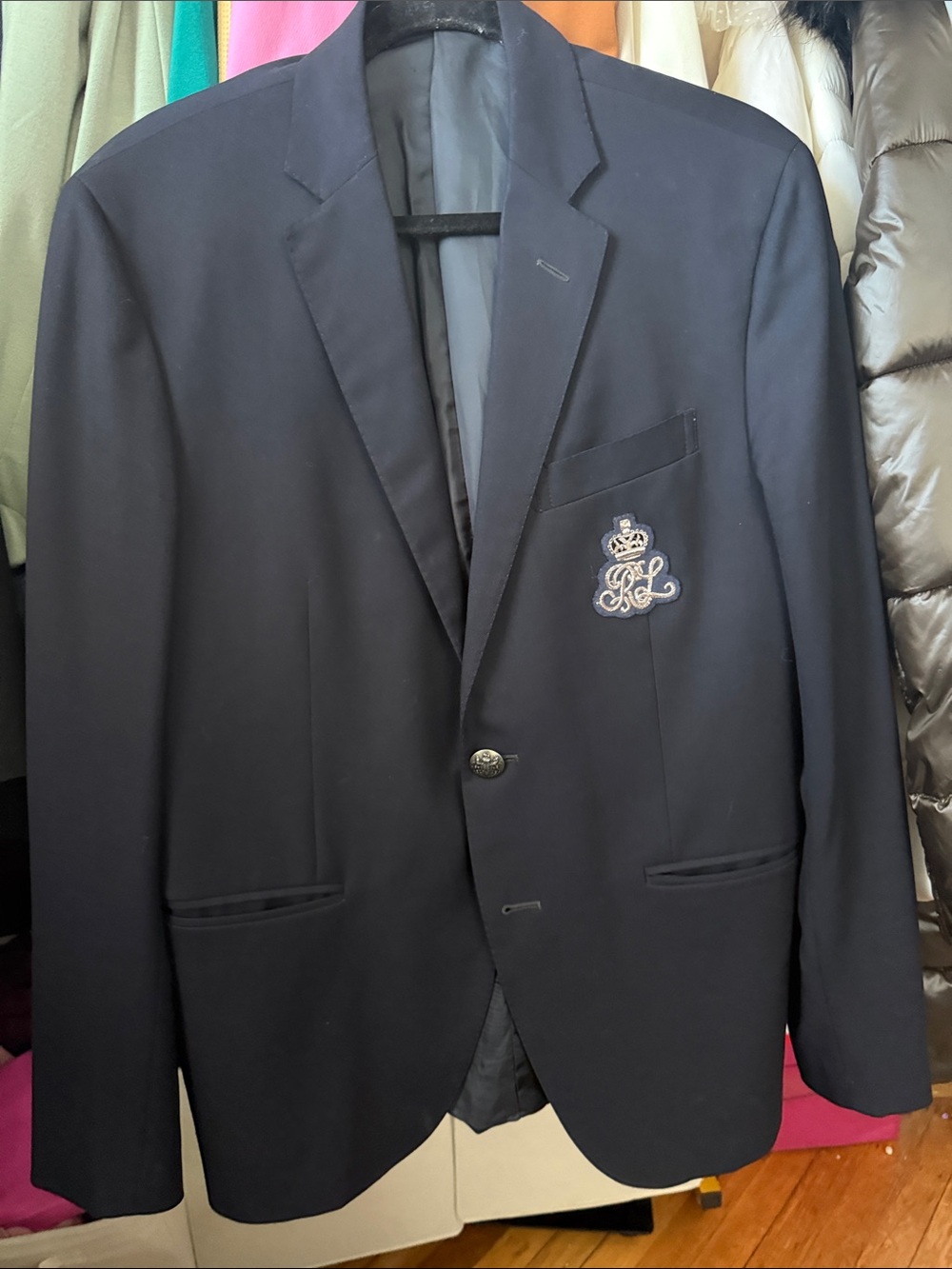 Polo by Ralph Lauren Navy Crest Blazer